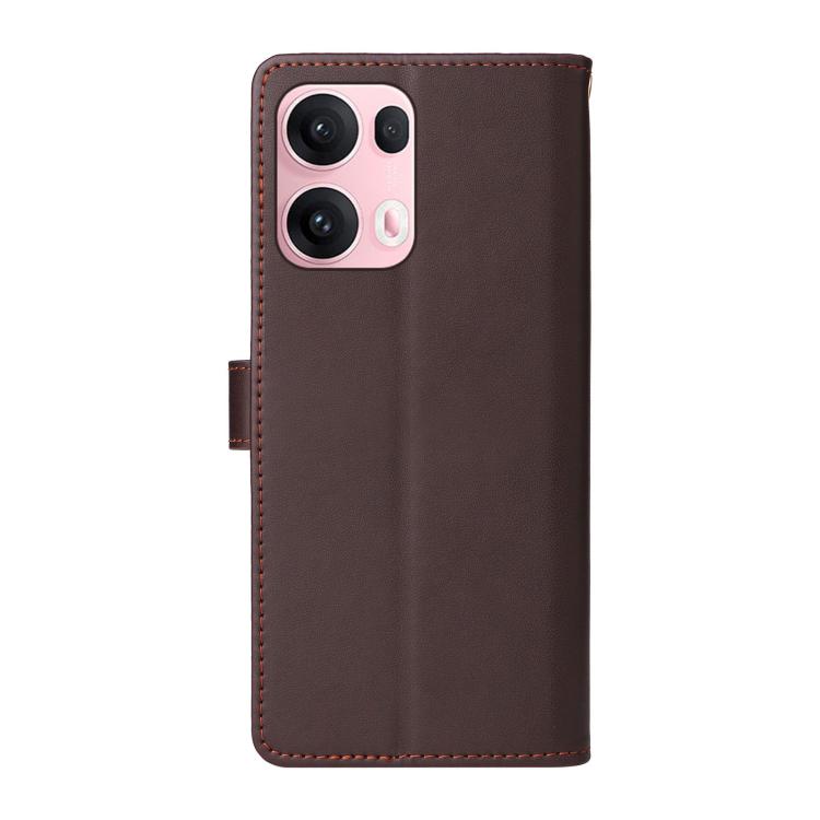 For OPPO Reno13 Pro / Reno14 Pro Global Six Card Slots Buckle Leather Phone Case with Lanyard