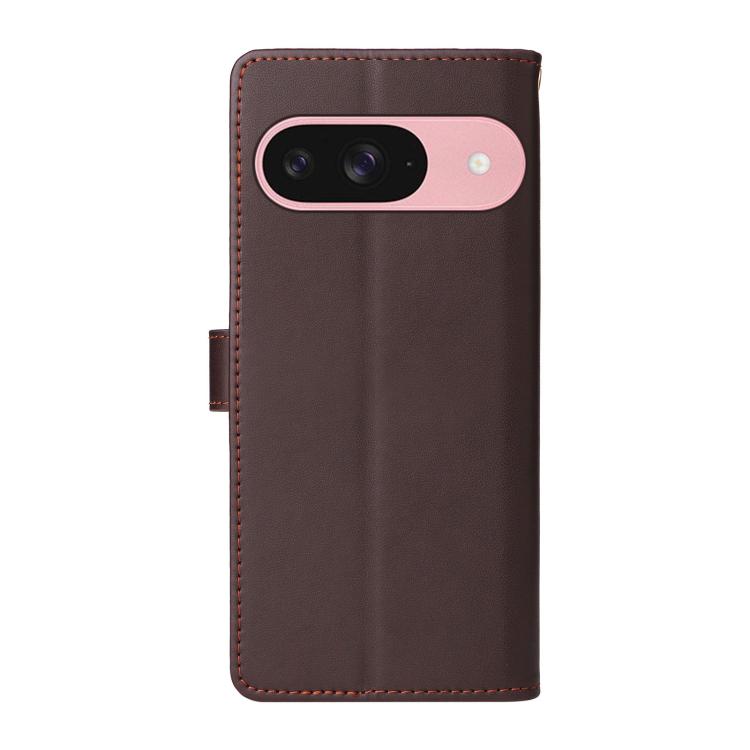For Google Pixel 9 / 9 Pro / 10 / 10 Pro Six Card Slots Buckle Leather Phone Case with Lanyard