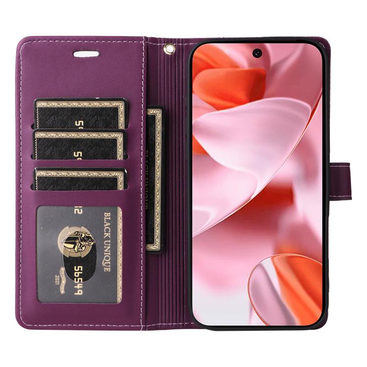 For Google Pixel 9 / 9 Pro / 10 / 10 Pro Six Card Slots Buckle Leather Phone Case with Lanyard