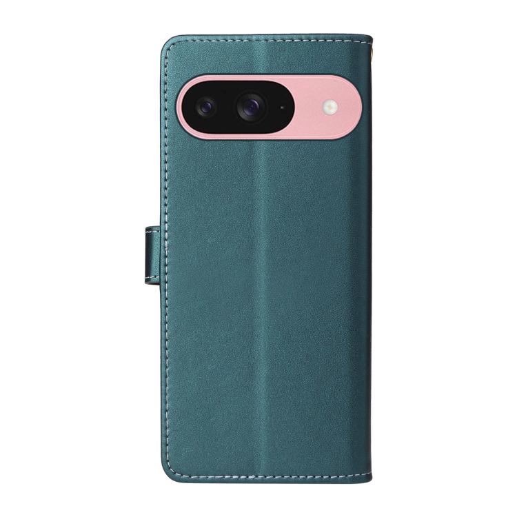 For Google Pixel 9 / 9 Pro / 10 / 10 Pro Six Card Slots Buckle Leather Phone Case with Lanyard