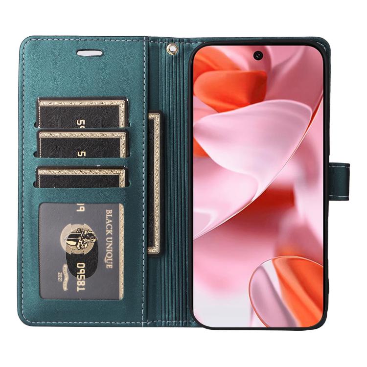 For Google Pixel 9 / 9 Pro / 10 / 10 Pro Six Card Slots Buckle Leather Phone Case with Lanyard