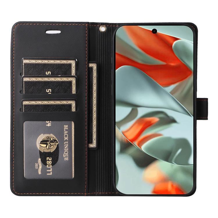 For Google Pixel 9 Pro XL / 10 Pro XL Six Card Slots Buckle Leather Phone Case with Lanyard