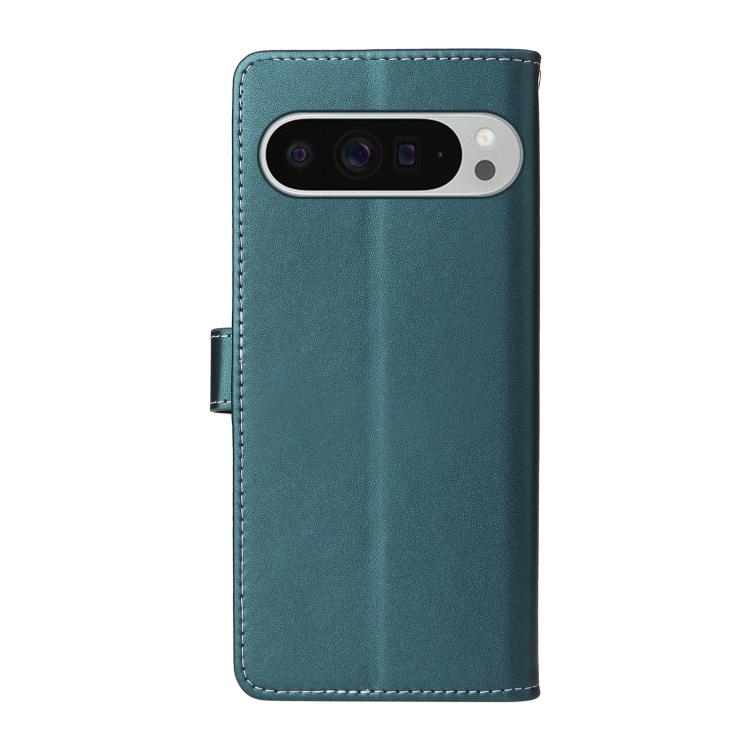 For Google Pixel 9 Pro XL / 10 Pro XL Six Card Slots Buckle Leather Phone Case with Lanyard
