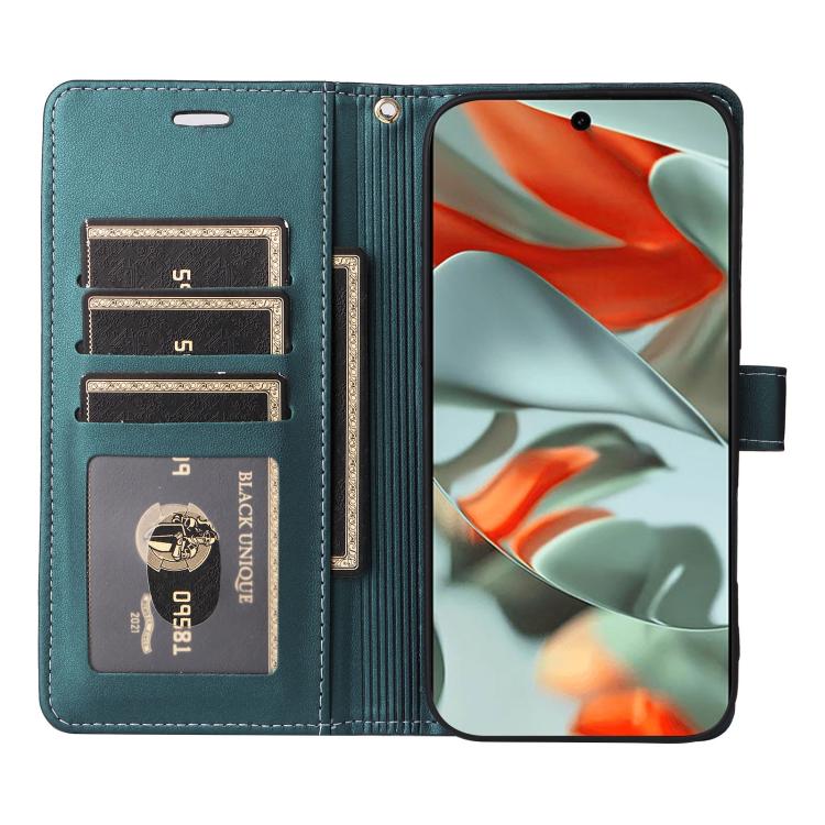 For Google Pixel 9 Pro XL / 10 Pro XL Six Card Slots Buckle Leather Phone Case with Lanyard