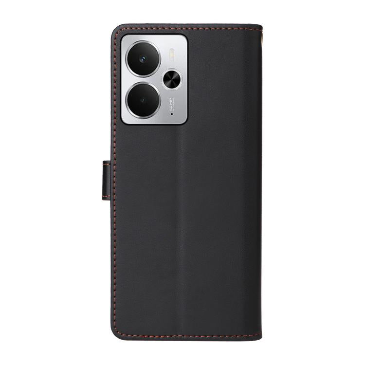 For Realme 14 / 14T 5G Six Card Slots Buckle Leather Phone Case with Lanyard