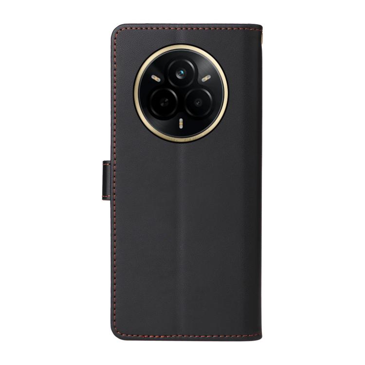 For Realme 14 Pro Six Card Slots Buckle Leather Phone Case with Lanyard