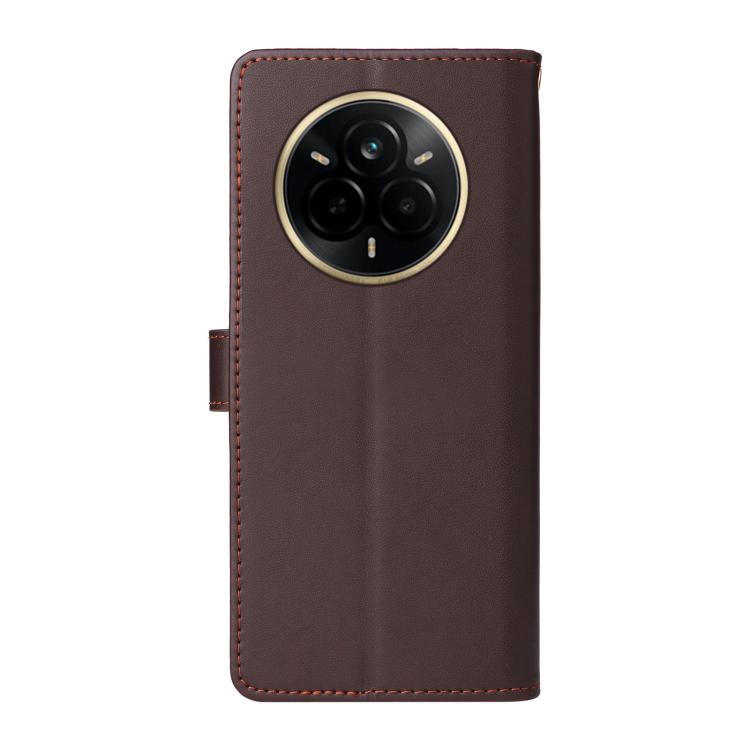 For Realme 14 Pro Six Card Slots Buckle Leather Phone Case with Lanyard