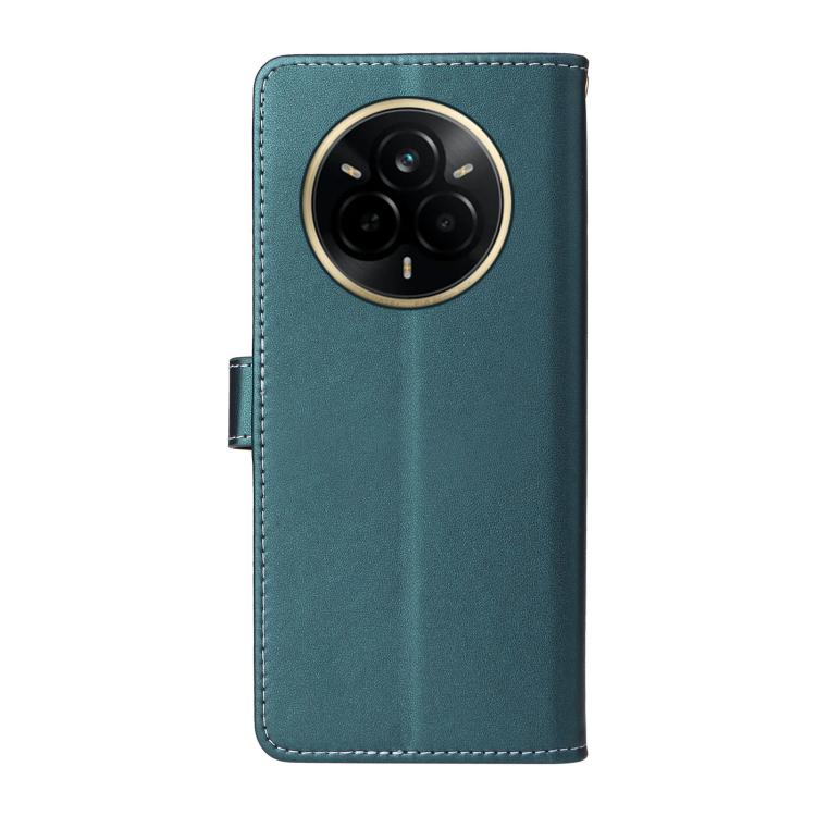 For Realme 14 Pro Six Card Slots Buckle Leather Phone Case with Lanyard