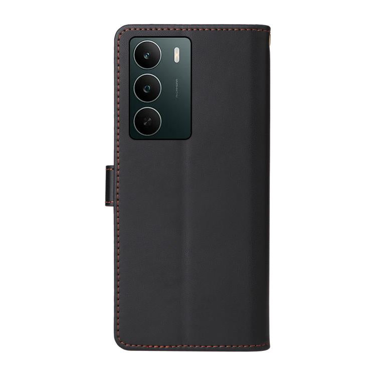 For Realme C75 / 14x Global Six Card Slots Buckle Leather Phone Case with Lanyard