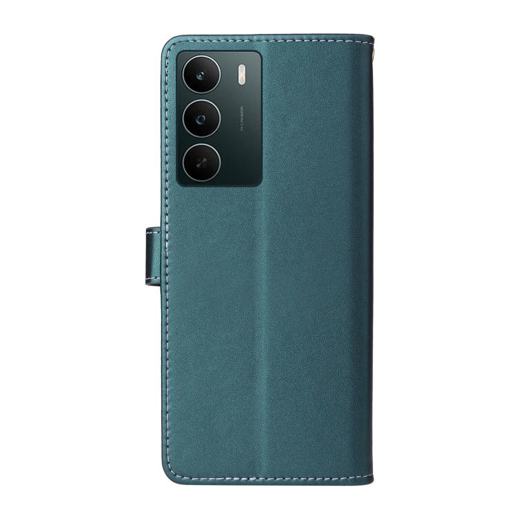 For Realme C75 / 14x Global Six Card Slots Buckle Leather Phone Case with Lanyard