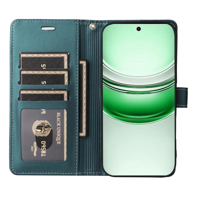 For Realme C75 / 14x Global Six Card Slots Buckle Leather Phone Case with Lanyard