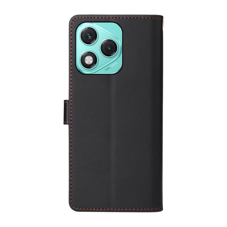 For Honor 400 Lite Global Six Card Slots Buckle Leather Phone Case with Lanyard