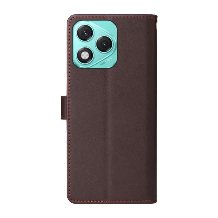For Honor 400 Lite Global Six Card Slots Buckle Leather Phone Case with Lanyard