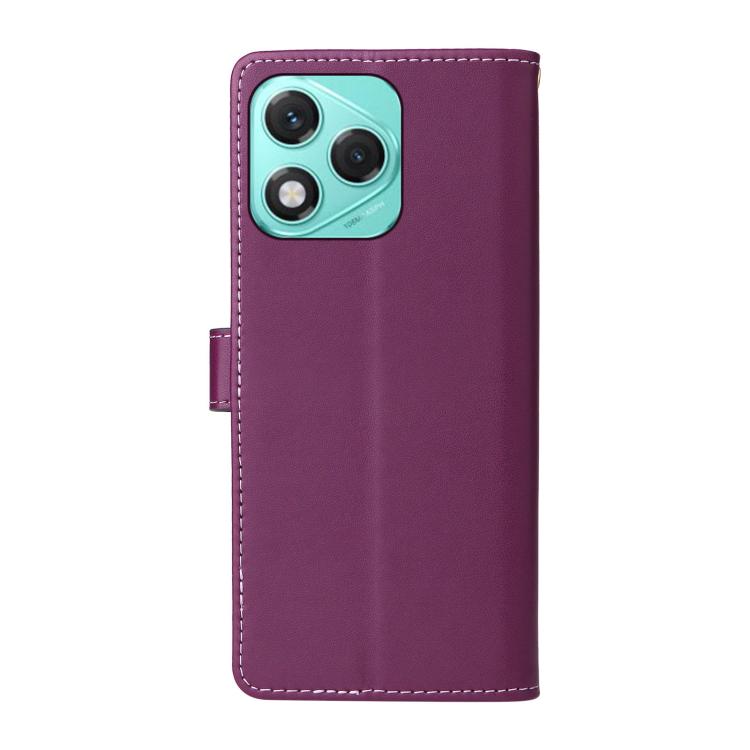 For Honor 400 Lite Global Six Card Slots Buckle Leather Phone Case with Lanyard