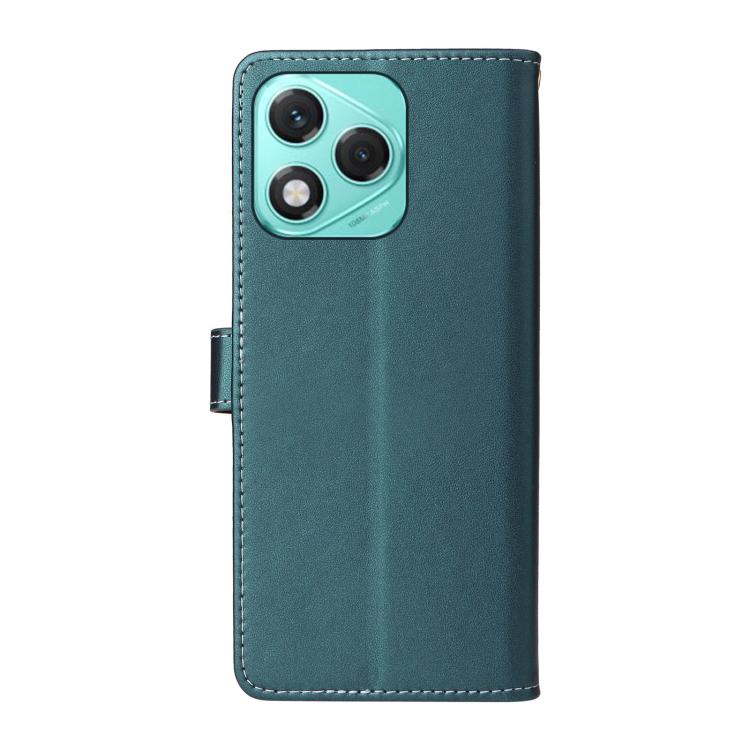 For Honor 400 Lite Global Six Card Slots Buckle Leather Phone Case with Lanyard