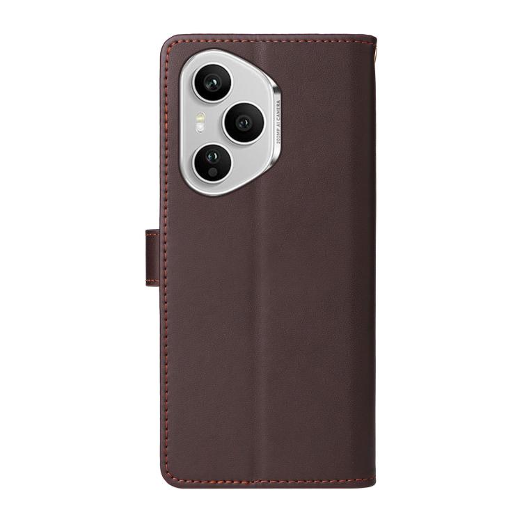 For Honor 400 Pro Global 160.8mm Six Card Slots Buckle Leather Phone Case with Lanyard