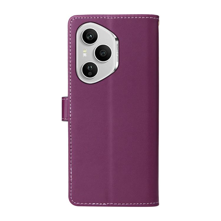 For Honor 400 Pro Global 160.8mm Six Card Slots Buckle Leather Phone Case with Lanyard