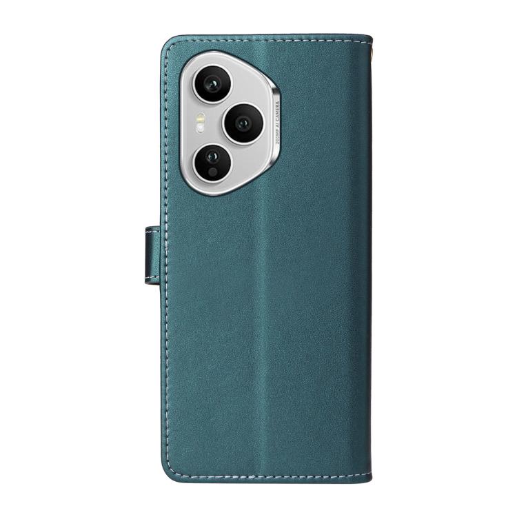 For Honor 400 Pro Global 160.8mm Six Card Slots Buckle Leather Phone Case with Lanyard