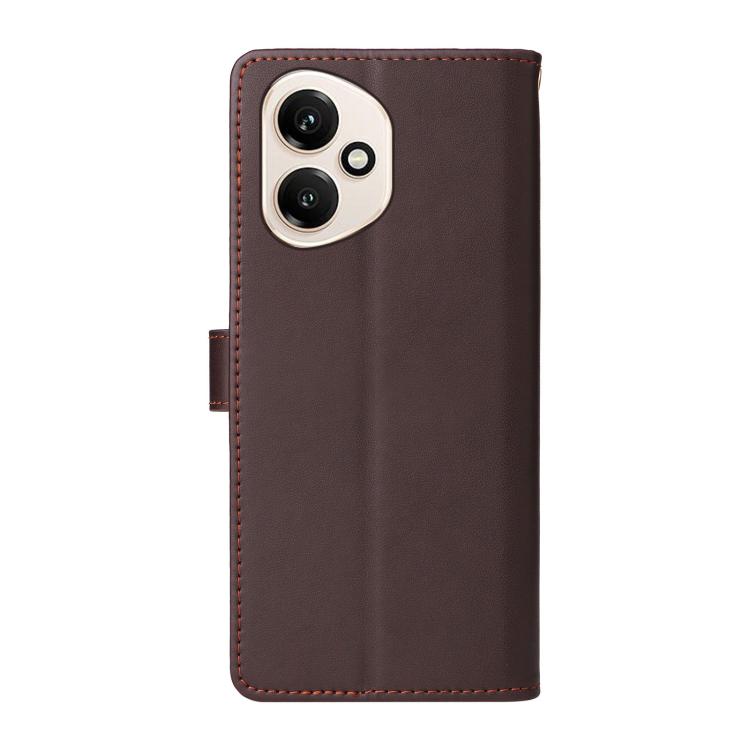For Honor 400 Global 156.5mm Six Card Slots Buckle Leather Phone Case with Lanyard