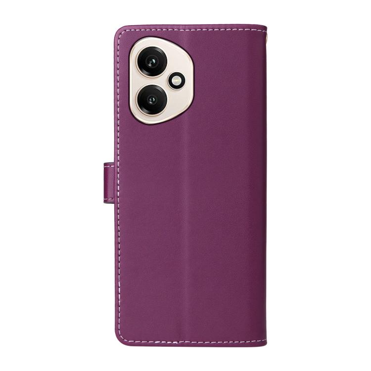 For Honor 400 Global 156.5mm Six Card Slots Buckle Leather Phone Case with Lanyard