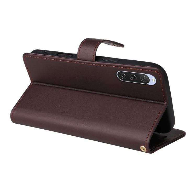 For Sony Xperia 10 V Six Card Slots Buckle Leather Phone Case with Lanyard