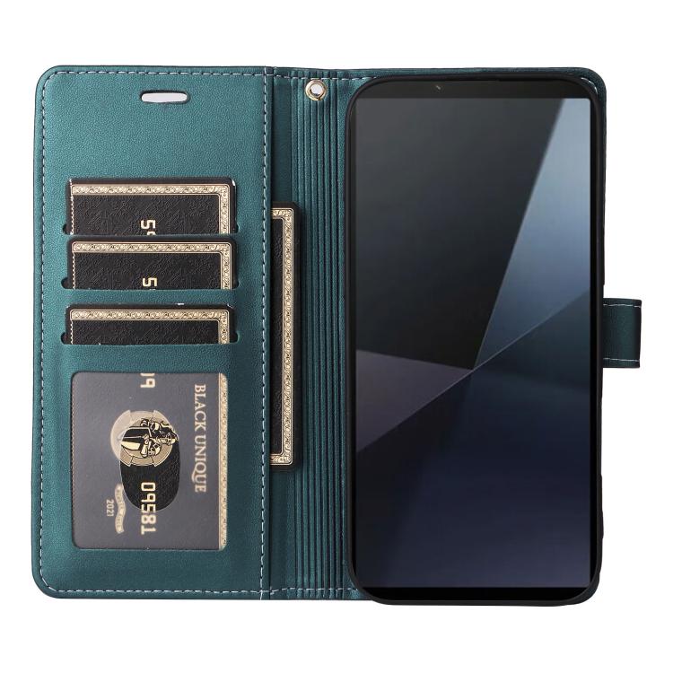 For Sony Xperia 10 VI Six Card Slots Buckle Leather Phone Case with Lanyard