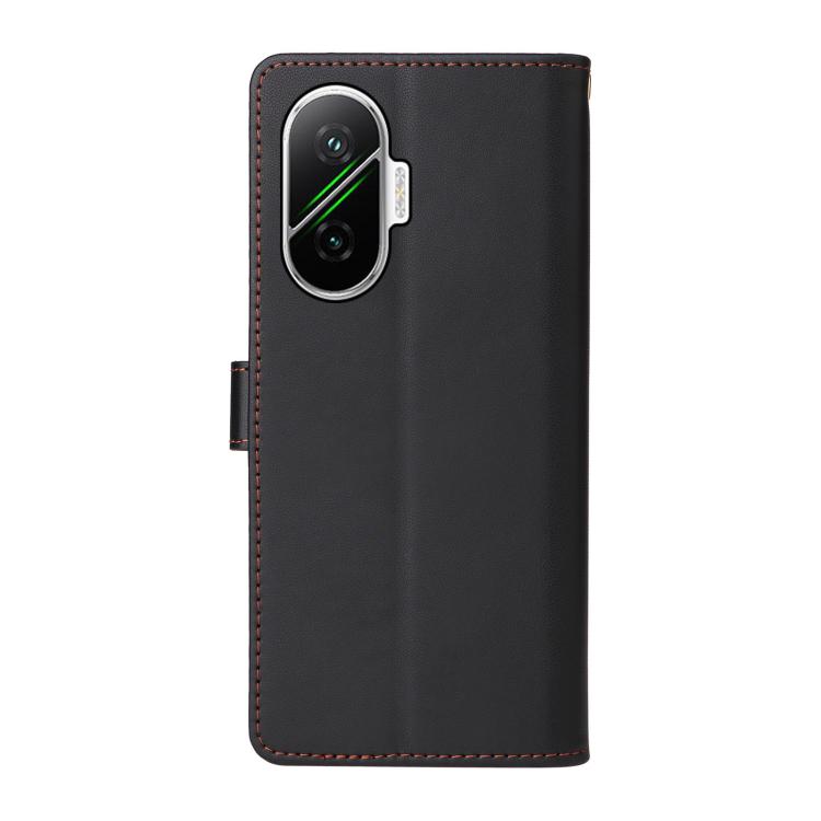 For Xiaomi Poco F7 / Redmi Turbo 4 Pro Six Card Slots Buckle Leather Phone Case with Lanyard