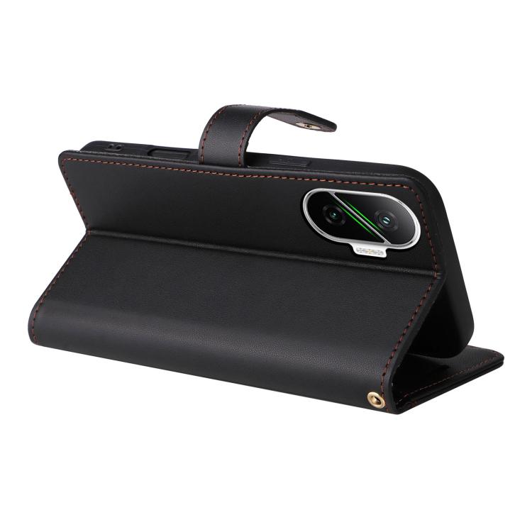 For Xiaomi Poco F7 / Redmi Turbo 4 Pro Six Card Slots Buckle Leather Phone Case with Lanyard