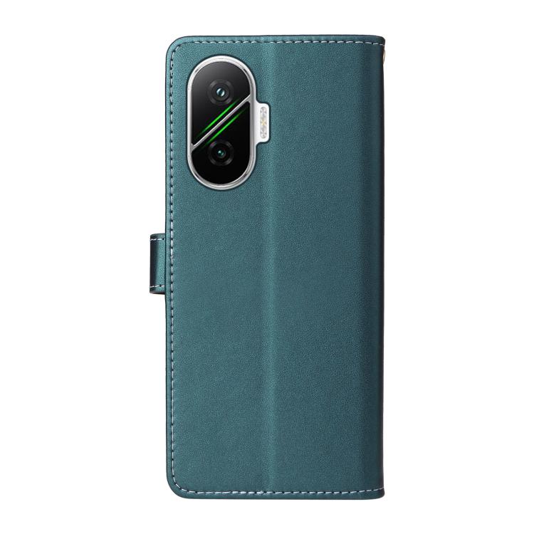 For Xiaomi Poco F7 / Redmi Turbo 4 Pro Six Card Slots Buckle Leather Phone Case with Lanyard