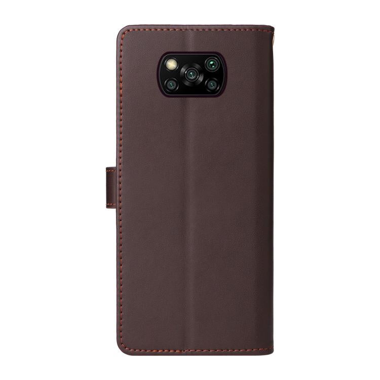 For Xiaomi Poco X3 NFC / X3 Pro / X3 Six Card Slots Buckle Leather Phone Case with Lanyard