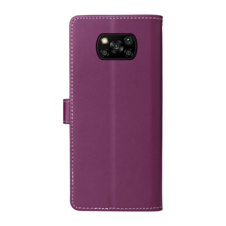 For Xiaomi Poco X3 NFC / X3 Pro / X3 Six Card Slots Buckle Leather Phone Case with Lanyard