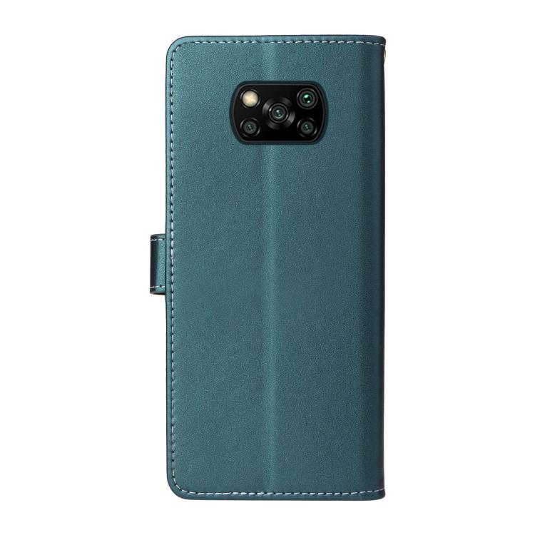 For Xiaomi Poco X3 NFC / X3 Pro / X3 Six Card Slots Buckle Leather Phone Case with Lanyard