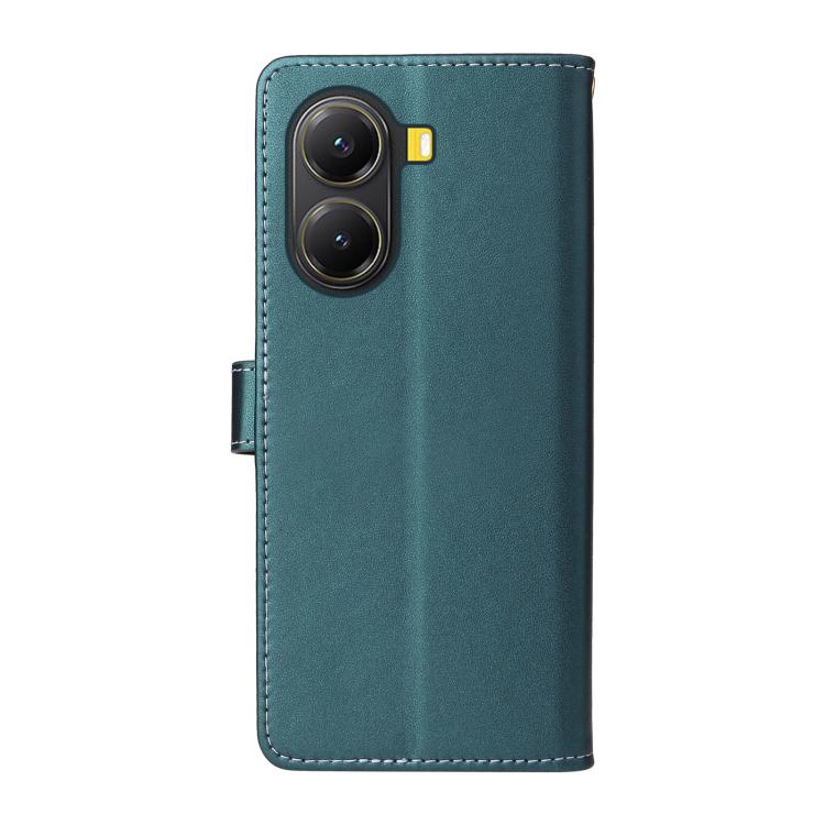 For Xiaomi Poco X7 Pro Six Card Slots Buckle Leather Phone Case with Lanyard