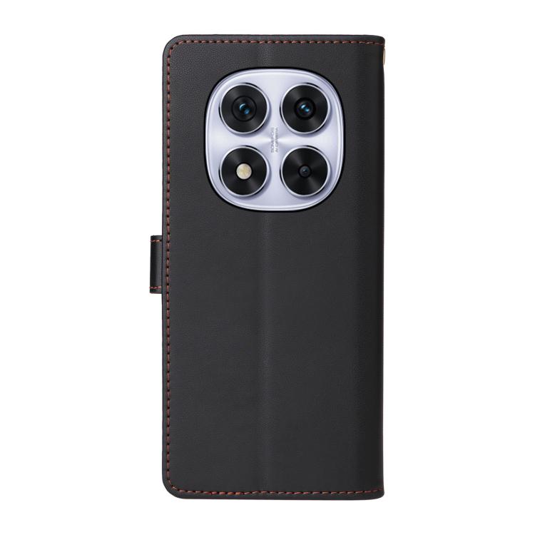 For Redmi Note 14 Pro 5G / 4G Six Card Slots Buckle Leather Phone Case with Lanyard