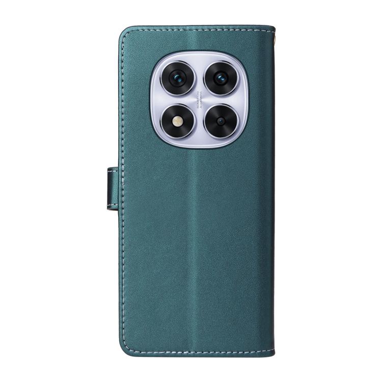 For Redmi Note 14 Pro 5G / 4G Six Card Slots Buckle Leather Phone Case with Lanyard
