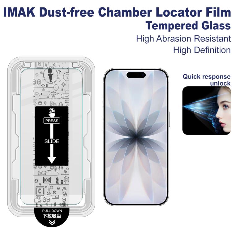 For iPhone 17 imak Dust-free Chamber Locator H Series Tempered Glass Film