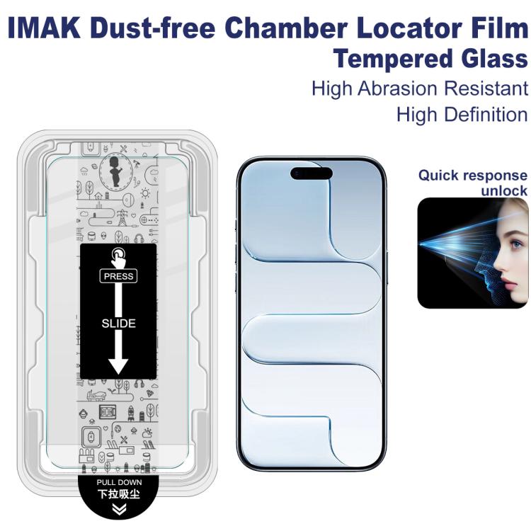 For iPhone Air imak Dust-free Chamber Locator H Series Tempered Glass Film