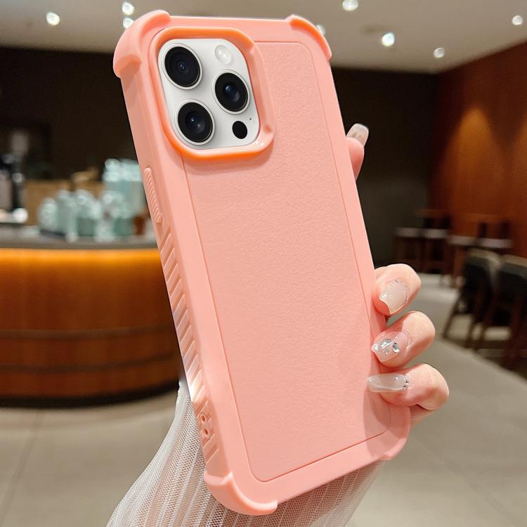 For iPhone 15 Pro Max Solid Color TPU Hybrid PC Shockproof Phone Case
