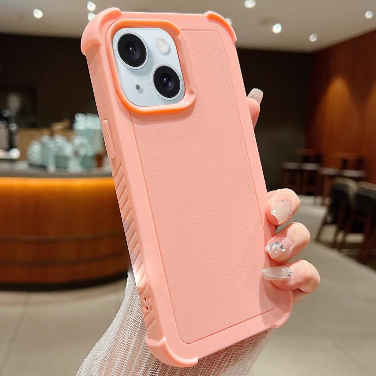 For iPhone 15 Solid Color TPU Hybrid PC Shockproof Phone Case