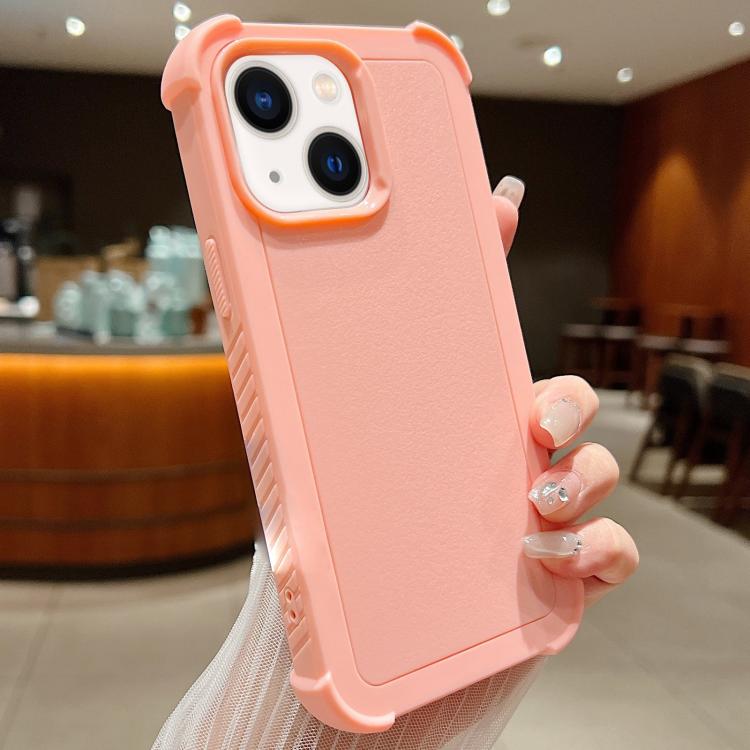For iPhone 14 Solid Color TPU Hybrid PC Shockproof Phone Case