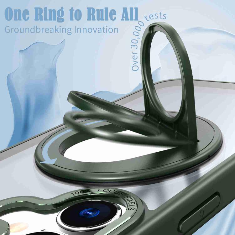 For iPhone 17 Rotating Ring Magnetic Holder Phone Case