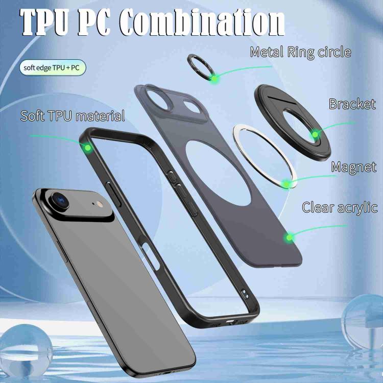 For iPhone Air Rotating Ring Magnetic Holder Phone Case
