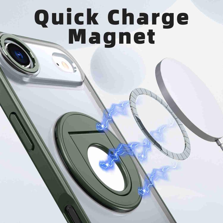 For iPhone Air Rotating Ring Magnetic Holder Phone Case
