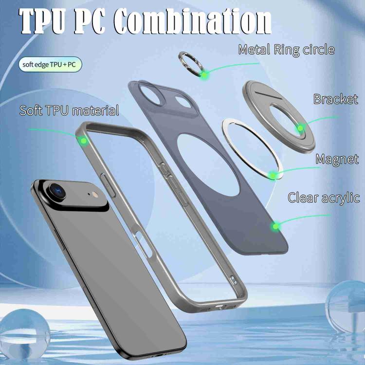 For iPhone Air Rotating Ring Magnetic Holder Phone Case