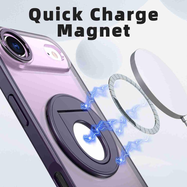 For iPhone Air Rotating Ring Magnetic Holder Phone Case