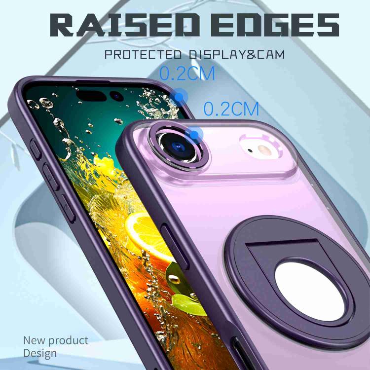 For iPhone Air Rotating Ring Magnetic Holder Phone Case