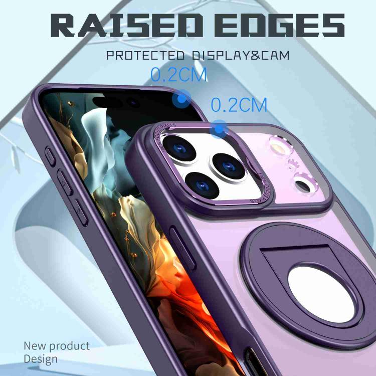 For iPhone 17 Pro Rotating Ring Magnetic Holder Phone Case