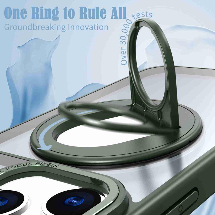 For iPhone 17 Pro Max Rotating Ring Magnetic Holder Phone Case