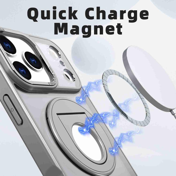 For iPhone 17 Pro Max Rotating Ring Magnetic Holder Phone Case