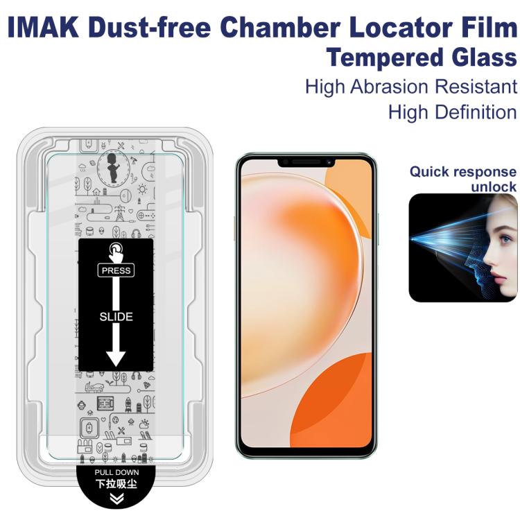 For Huawei Enjoy 60X imak Dust-free Chamber Locator H Series Tempered Glass Film